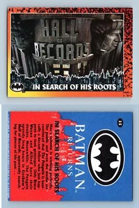 In Serarch Of His Roots #35 Batman Returns 1992 Topps Trading Card - Picture 1 of 1