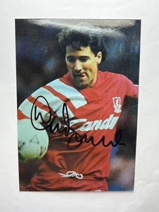 Autograph DEAN SAUNDERS-Liverpool FC-75 Caps WALES-Ex-Derby-Aston-Swansea-signed - Picture 1 of 2