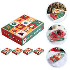  5 pièces boîtes de Noël Goody Treat compte à rebours emballage cadeau