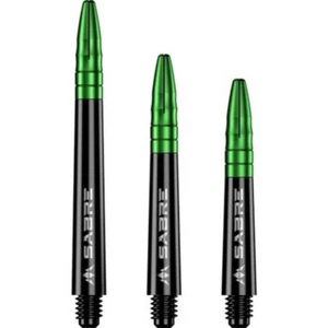 Mission Sabre Dart Shafts - Black Base / Green Top - Picture 1 of 4