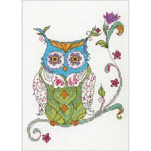 Dimensions Counted Cross Stitch Kit - Blooming Owl - Bild 1 von 1