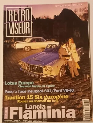 RETROVISEUR revue auto moto n°81 lancia flaminia traction lotus peugeot 601 5/95 - Photo 1/2
