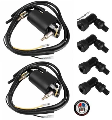 2x 102mm Ignition Coil Spark Plug Boot Caps Kawasaki 750 LTD KZ750H (1980-1983) - Image 1 of 4