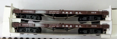 G Scale Lehmann LGB 41600 S. R. & R.I.Flat Car Set Of 2 Cars NEW IN BOX w sleeve - Image 1 of 4