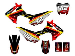 2013-2018 CRF 110 SURGE Red Senge Graphics Kit Compatible with Honda - Picture 1 of 10