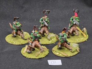Warhammer 40k - Orcos - Unidad Beast Riders - Bien pintado - Imagen 1 de 3