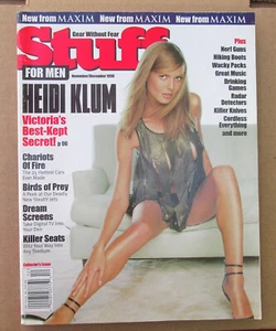 STUFF MAGAZIN 1. AUSGABE HEIDI KLUM COVER 1998 NOVEMBER STARTAUSGABE DEZEMBER - Bild 1 von 2
