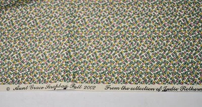 Aunt Grace Scrapbag Cotton Fabric Judie Rothermel 30s Repo Fall 2002 1 Yard - Image 1 of 2