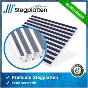 Doppelstegplatten 16mm Stegplatten gestreift klar anthrazit Polycarbonat Muster - Bild 1 von 13