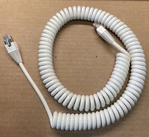 LEAP PAL CTC Analytics White Coiled Keypad Controller Cable, SS8J-700 - Picture 1 of 4