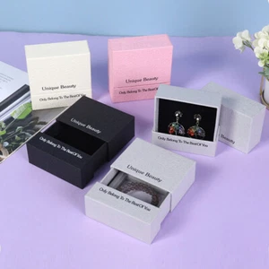 Scatola portagioie carta collana bracciale orecchini imballaggio cassetto portaoggetti astuccio regali - Foto 1 di 32