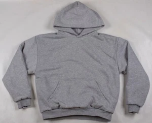 Humane Blanks Double Face 1000 GSM Heather Gray Heavy Weight Hoodie Size Small - Picture 1 of 5