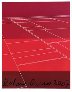 Kate Shepherd Roland Garros 2007 French Tennis Open 30 x 23-1/2 - Bild 1 von 1