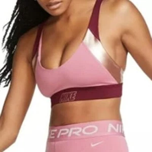 NIKE Purple & Gold Sports Bra, Padded, Crossback, Size Extra Small, NWT!! - Picture 1 of 7
