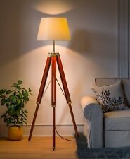 Tripod Floor Lamp Stand Wooden Home/Office Decor Lamp for Corners Standing Lamp
