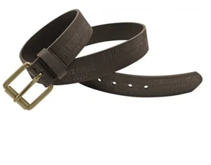 True Religion Faux Leather Allover Embossed Belt Brown Size 44 Men’s NWT Antique - Picture 1 of 1