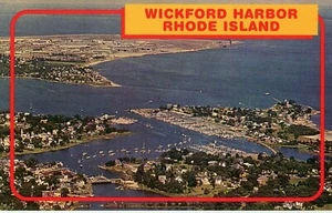 Postkarte Luftaufnahme von Wickford Harbor, RI. N4 - Bild 1 von 2