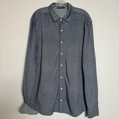 Charles River Apparel Denim Chambray Light Breathable XL Soft Comfy Checker Cuff - Image 1 of 4