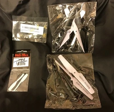 Heli-Max•HMXE2210•Rotor Blades 1SQ V-Cam•Bands And Mini Blades Lot - Image 1 of 4