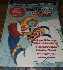Earthworm Jim SUPER NES Nintendo GAMEPRO Strategy Guide Rare Complete SNES MINT✔ - Picture 1 of 8