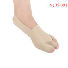 1 pair gel two toe splint straightener corrector hallux valgus orthopedic foS Sb