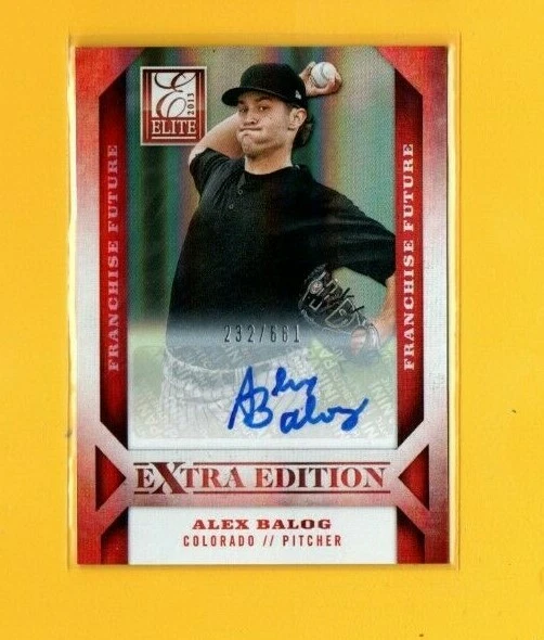 D14200 2013 Elite Extra Edition #24 ALEX BALOG AUTOGRAPH  #232/661 - Image 1 of 1