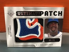 2009 Upper Deck Ultimate Collection Pedro Martinez Jumbo Patch #’d 35