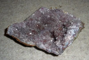 Natural Amethyst crystal quartz cluster druzy specimen Lighter reddish color - Picture 1 of 5