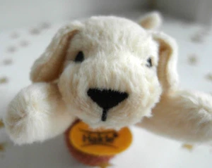 Mini Plüschtier Hund mit Bändchen von Hakle - Bild 1 von 6