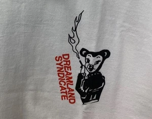 Dover Street Market x Dreamland Syndicate Tee T-Shirt SMOKING BEAR White NEW DS - Picture 1 of 6