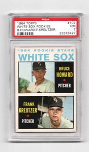 1964 TOPPS # 107 WHITE SOX ROOKIES,B.HOWARD,KREUTZER-PSA 7++++VIVID BEAUTY! - Bild 1 von 1