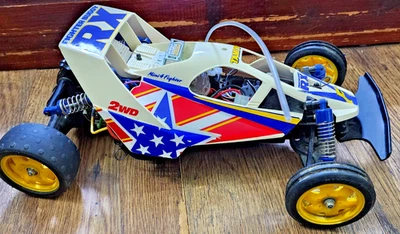 Vintage Tamiya Fighter Buggy RX Complete car Original - Image 1 of 4