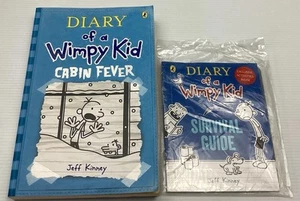Diary of Wimpy Kid Cabin Fever Book & McDonalds Survival Guide Jeff Kinney Novel - Picture 1 of 18