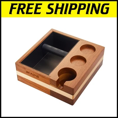 Органайзер аксессуаров для эспрессо из натурального красного дерева: кофейная станция без беспорядка - Изображение 1 из 4