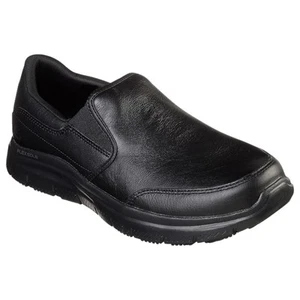 Mens Skechers Work Relaxed Fit: Flex Advantage Sr - Bronwood Work Black Shoes - Picture 1 of 6