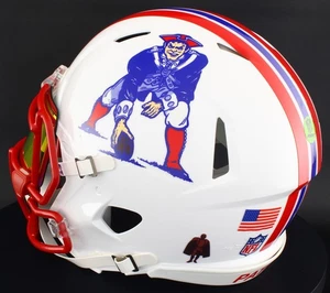 NEW ENGLAND PATRIOTS NFL Riddell Speed Full Size AUTHENTIC Football Helmet - Picture 1 of 10