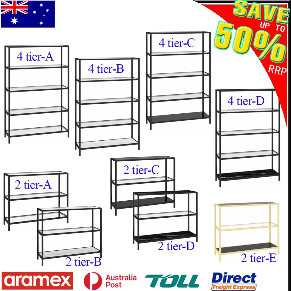 Display Shelves Bookshelf Bookcase Shelf Storage Stand Rack Organizer 100x36cm - image 1 of 1