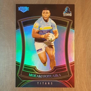 2023 NRL Elite Pearl Special Moeaki Fotuaika Card P052 Parallel Titans - Picture 1 of 2
