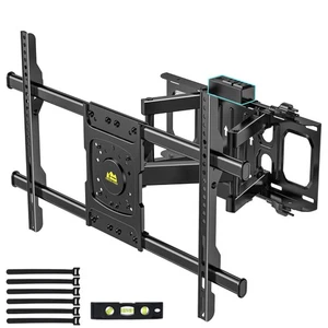 Vollbewegliche TV Wandhalterung für die meisten 42-85 Zoll mit Steckdose, TV-Halterung mit... - Bild 1 von 9