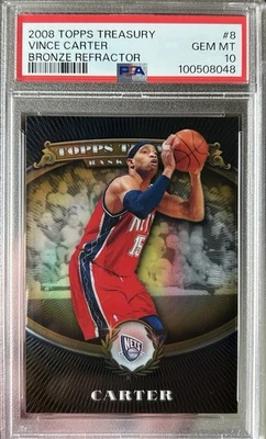 2008 Topps Vince Carter Bronze Refractor /999 Low Pop 2 Nets #8 GEM PSA 10 💎🔥 - Image 1 of 3