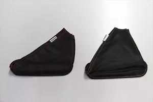 TOP SECRET Side Brake Lever Boot - Red/Gold Stitching for BNR32 BCNR33 BNR34 - Picture 1 of 9