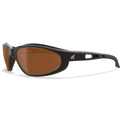 Gafas de seguridad Edge Dakura marco negro con lente polarizada de cobre ANSI 87 Foto 1 de 3