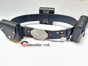 ROTJ Luke Skywalker Jedi Belt, saber clip &3 pouches in black Cosplay Costume - Picture 1 of 12
