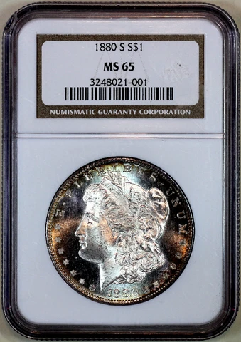* 1880-S * MS65 NGC * MORGAN SILVER DOLLAR * STUNNING EYE APPEAL! UNDER GRADED! Cover