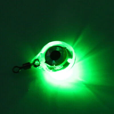 10 piezas Mini Señuelo de Pesca Luz LED Gota Profunda Bajo el Agua Forma de Ojo Cebo de Pesca Foto 1 de 4