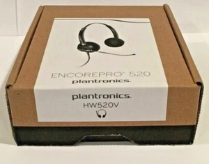 Plantronics EncorePro HW520V Binaural Headband Voice Tube QD Headset New In Box - Zdjęcie 1 z 2