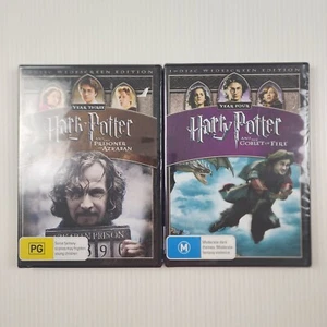Harry Potter and the Prisoner of Azkaban and Goblet of Fire Years 3,4 NEW DVD R4 - Picture 1 of 3