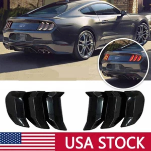 Tail Light Lamp Cover Guard Trim Frames for Ford For Mustang 2018-2022 Black - Picture 1 of 10