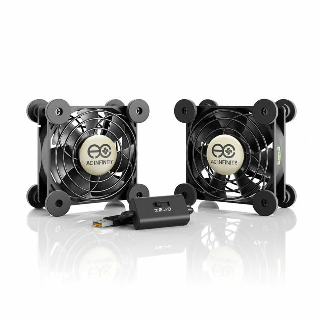 AC Infinity Multifan S5 Dual 80mm Quiet USB Cooling Fan - AIMPF80A2 - Image 1 of 1