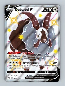Shiny Dubwool V SV120/SV122 Ultra Rare Shining Fates Pokemon TCG Near Mint - Bild 1 von 2